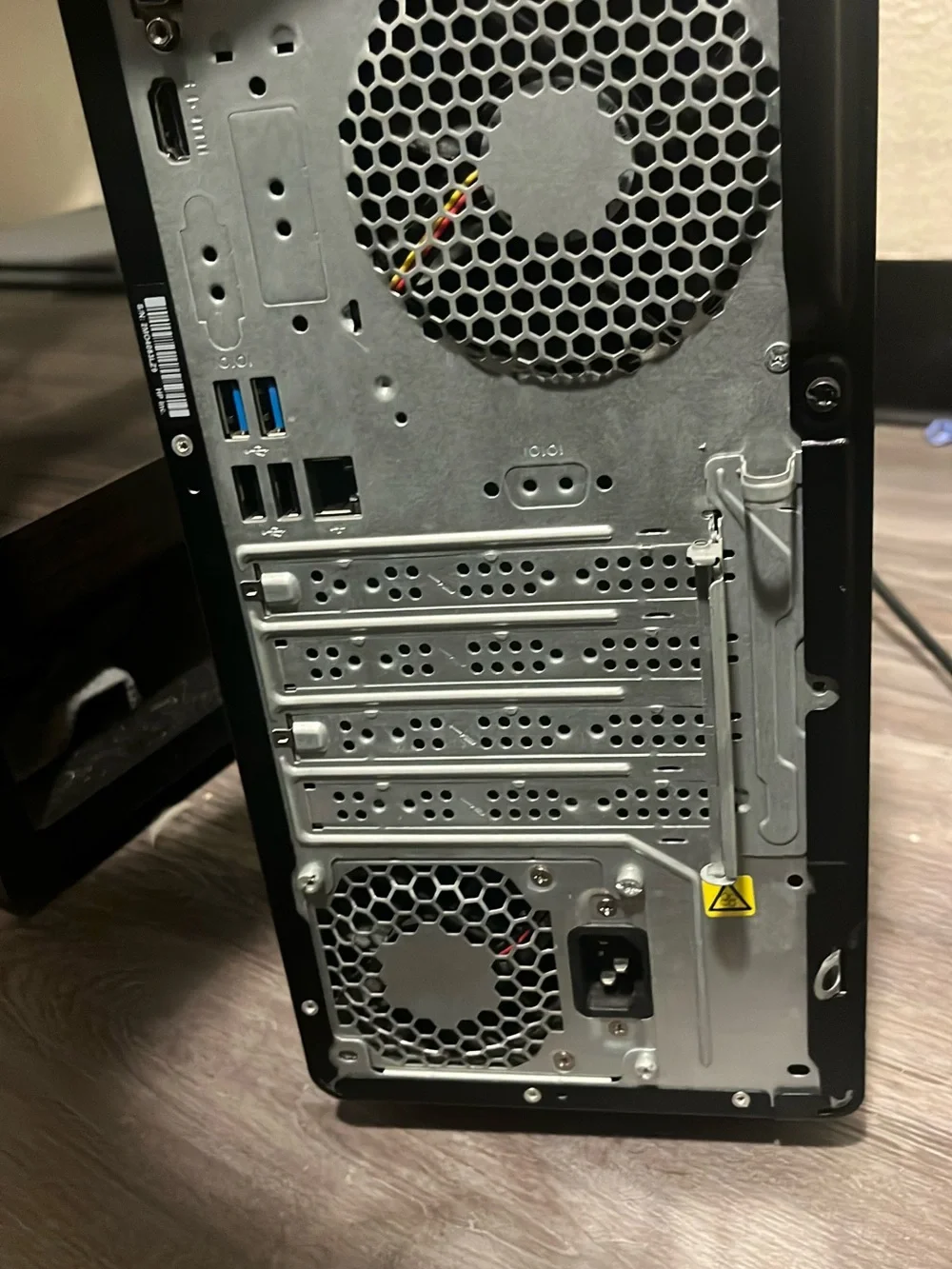 HP Black Mini-ITX PC Case with Vented Side Panel